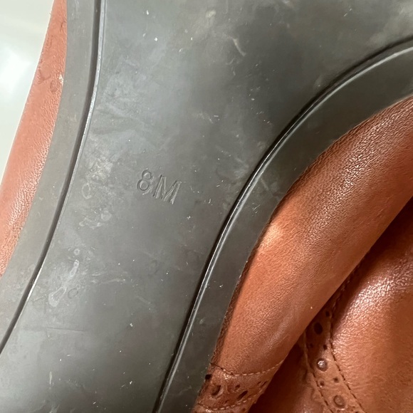 Marc Fisher Wingtip Oxford Vintage High Heels - Picture 6 of 8